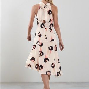 Asymmetric luxurious chiffon dress